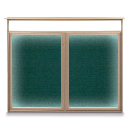 United Visual Products Open Faced Traditional Corkboard, 72x36" UV645A-BLACK-DBURGU